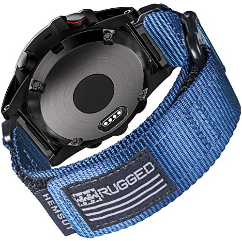 Compatible with Garmin Watch Band, Super Strong Nylon Sport Band with Woven Buckle, for Firthnix/Forerunner/Vivoactive/Approach/MARQ/Quatix/D2 Series