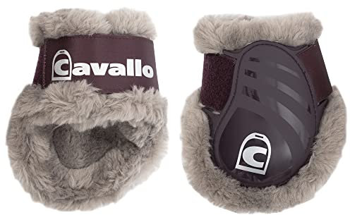 Cavallo Kunstfell Streichkappen Hikari in red Wine, Größe:Pony, Cavallo:red Wine