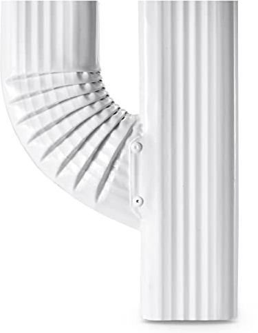 VYH Downspout Gutter Y Left Connector 2x3 Upright High Gloss White