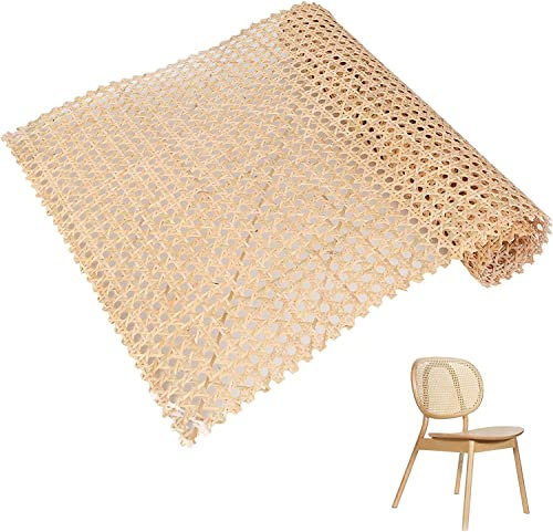 Wiener Geflecht,Schimmelfest Rattan Gurtband Plastik Rattan Geflecht,Wasserdicht Handgemachtes Rattan Kunsthandwerk Möbeldekoration,DIY Wabengeflecht Stuhlflechtrohr,Flechtrohrgewebe (45CM, 150CM)