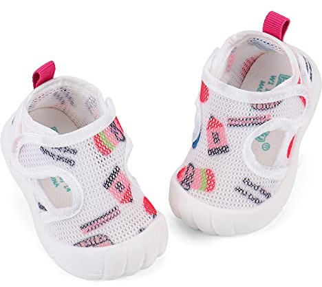 LACOFIA Zapatos Primeros Pasos Bebé Niño Niña Zapatillas de Deporte Infantil Calzado Bebé Transpirables con Suela Goma Antideslizante