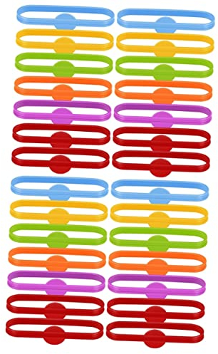 Didiseaon 48pcs Silicone Wine Glass Marker Beard Design for Glass Recognizer at Parties Use As Bottles Marking Label for Easy Identification