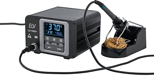 ELV Lötstation LS-180D+ mit 180 W Leistung, ESD-gerecht, Touchbedienung
