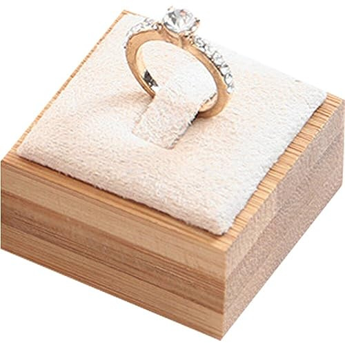 Casiler Ring Display Ständer Pu Leder Ring Showcase Display Schmuck Organizer Stand Ring Aufbewahrung Schmuckhalter Dekor Dekor