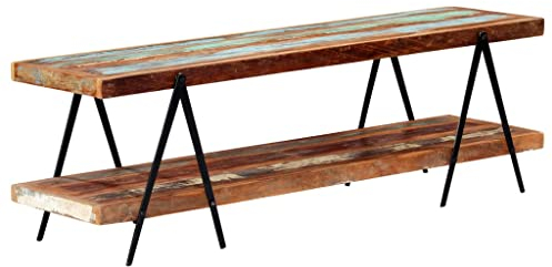 fernsehschrank,tv Board Weiss,tv Board,fernsehschrank Weiss,TV-Schrank 160x40x50 cm Altholz Massivfernsehschrank weiß,fernseherschrank,tv Board,