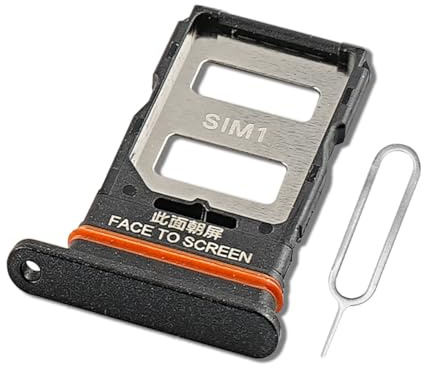 Eonpam Tiroir Carte SIM pour (Xiaomi Redmi Note 12 Pro 5G) Support Qualité d'origine Remplacement Plateau Memory SD Slot Carte SIM avec Aiguille SIM(Noir)