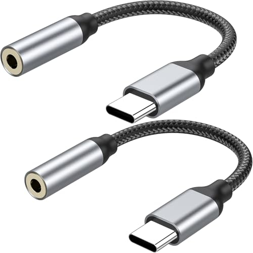 YLLZI Adattatore USB C a Jack 3.5 mm, Adattatore USB C per iPhone 16 15 Pro Max Plus, tipo C a audio Aux per Samsung Galaxy S24 S23 Ultra Note 20, per Huawei P50 P40/Mate 30 20, Pixel 4/3, per Xiaomi