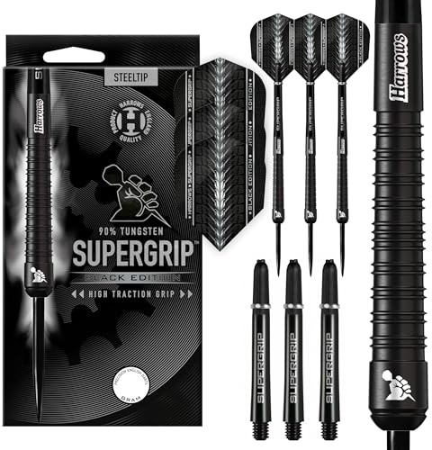 Harrows Supergrip svart 90 % - dart stålspets 25 g