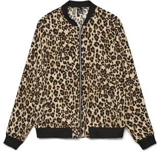 VERO MODA Vmcoco L/S Bomber Ga AOP Blazer Tigers Eye, M, Œil de tigre., M