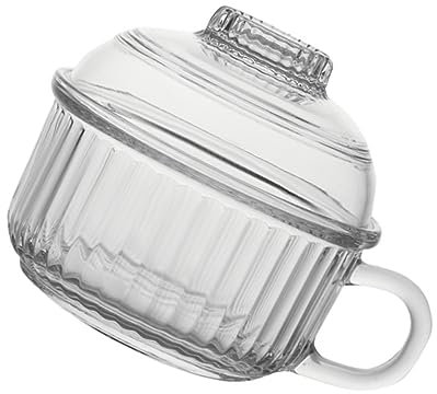 PHENOFICE Stabile Glasschüssel Mit Deckel Hitzebeständig Müslibecher Für Frühstück Desserts Dinnerpartys