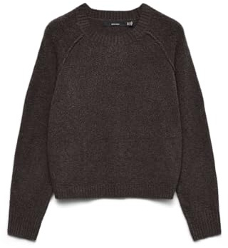 VERO MODA Vmaquarius LS O-Neck Raglan Jersey BF, Pastel de Chocolate, L