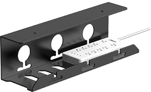 Büro-Kabelmanagement-Schreibtischablage, Verstile Schreibtisch-Kabelwanne, Wandmontage, Draht-Aufbewahrungshalter, unter dem Tisch, Kabelbox
