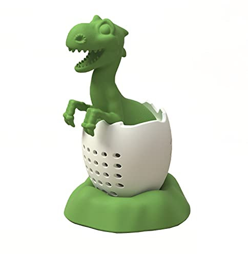 Silicone Green Tea Infuser Tea Filter Dinosaur Shaped Tea Strainers Reusable Tea Diffuser Strainers