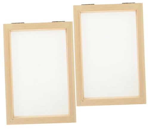 YOSADIER 2stücke Rahmen Holz Für Papierherstellung DIY-papierbastelset Mit Holzrahmen Form Zur Herstellung Von Handgeschöpftem Papier Für Kinderaktivitäten Und Basteln