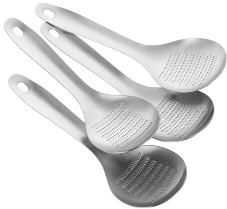 Abaodam 4pièces Moulin à Gingembre Petite Râpe Cuillère à Râper Légumes Presse-ail Cuillère à Zesteur Fruits Râpe Alimentaire Acier Inoxydable Coupe-gingembre Ustensile Râper