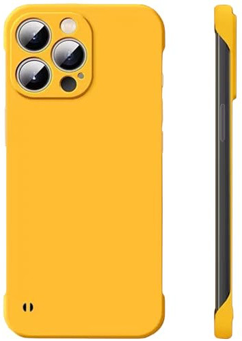 FAOMSEBS Senza Bordo Cover per iPhone 15 Pro (Sensazione di Metallo Nudo) [Ultra Sottile Come Senza Custodia] Custodia Antishock Cover iPhone 15 Pro Case con Rapida Dissipazione del Calore Cover 6,1''