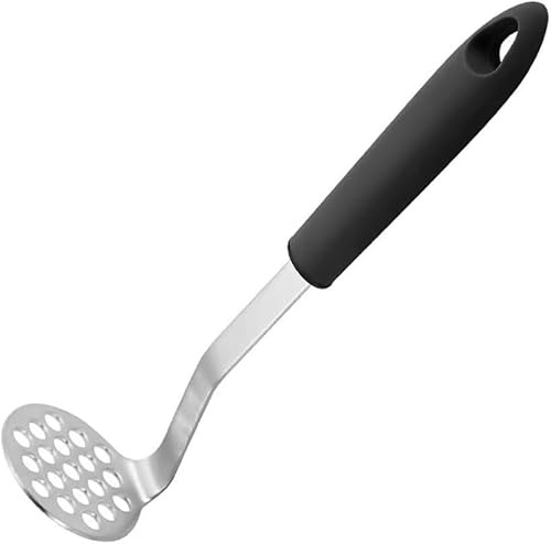 NobeOnbe 304 schiacciapatate, schiacciapatate, Piccolo Strumento da Cucina, schiacciapatate Manuale ausiliario, Uso in Cucina per schiacciare Patate, con Mani Antiscivolo