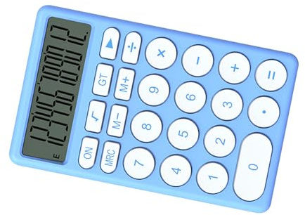 RiToEasysports Calcolatore Tascabile Portatile Multifunzionale con un Ampio Display per e Studenti, Calcolatrice Elettronica di Piccole Borse per le Case Scolastiche (BLUE)