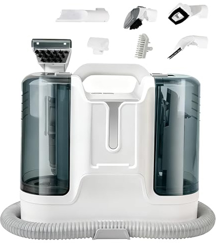 Spot Cleaner, bärbar handhållen mattvättare 450W, sofffläckstickare med borsthuvud för hem, matta, bilsäten och soffor