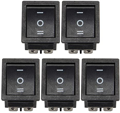 Uikdjgu 5X 16A 250V AC 20A 125V AC 6 Broches 3 Positions Interrupteur A Bascule Profile