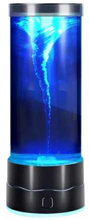 Twister Tornado Light - Mini lampada ad acqua in silicone acrilico ABS | Luce notturna a LED colorata | Illuminazione d'atmosfera rilassante per camera da , soggiorno, studio, ufficio