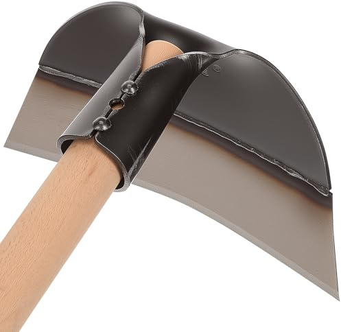 DIKACA Attrezzo da Giardino Manuale in Acciaio per Diserbo, Agricola Robusta da 23,5 Cm senza Manico, Utensile per Scavare e Smuovere Terreno per Orto e Giardinaggio