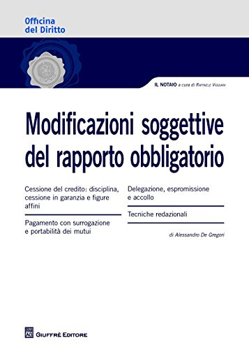 Modificazioni soggettive del rapporto obbligatorio