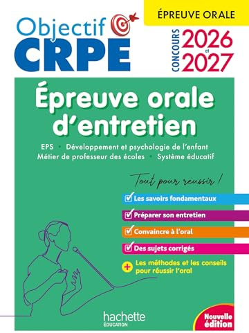 Objectif CRPE 2026-2027 - Épreuve orale d'entretien M2/L3