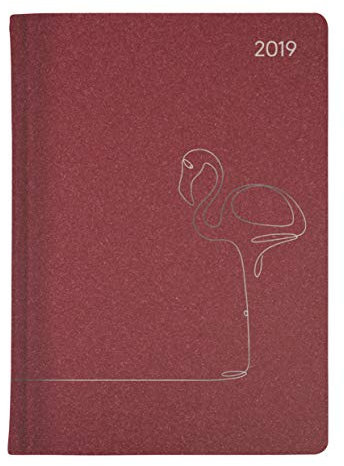 Ladytimer Style Flamingo 2019 - Taschenplaner / Taschenkalender A6 - Weekly - 192 Seiten - Metallicprägung Flamingo