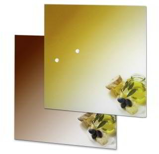 Glas-Magnettafel Olive br35x35