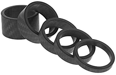 CarbonEnmy Carbon Spacer Set 1 1/8 (28.6mm) Ahead Vorbau 6er Ultraleicht Matt