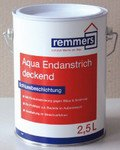 Remmers Aqua Endanstrich Hoch deckende Streichqualität zur Pflege, Renovierung und Neuanstrich Holzfarbe Weiß 2.5 L