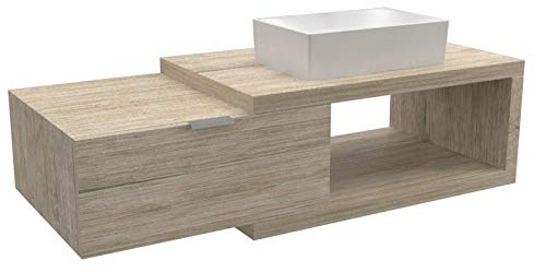VE.CA-ITALY ARENA 60 - MOBILE COMPLETO ARREDO BAGNO, DESIGN IN DIVERSE FINITURE E COMBINAZIONI DESIGN 100% MADE IN ITALY (Rovere vintage)