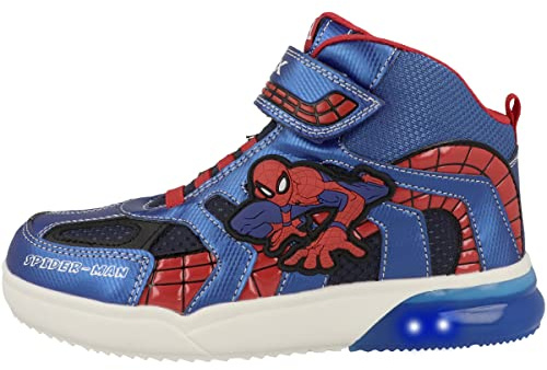 Geox Garçon J Grayjay Boy C Sneakers, Navy/Royal, 31 EU