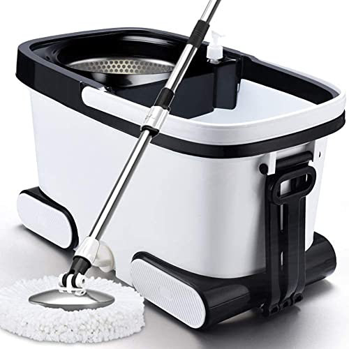 JINHH Lavaggio Mani libere Uso Domestico Mop centrifuga Doppia azionamento Assorbente Pressione delle Mani Secchio mocio Doppio Uso Bagnato e Asciutto