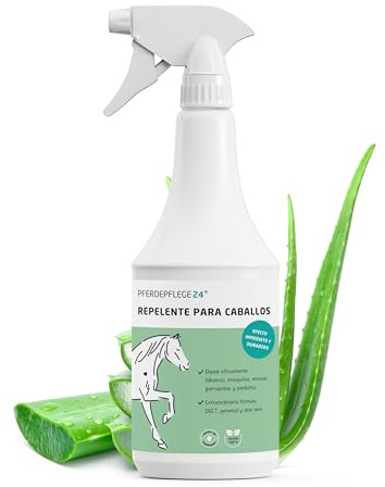 PFERDEPFLEGE24 Spray Repelente Moscas para Caballos con DEET - Protección Instantánea y Duradera contra Insectos - Fórmula Concentrada y Efectiva 1000ml