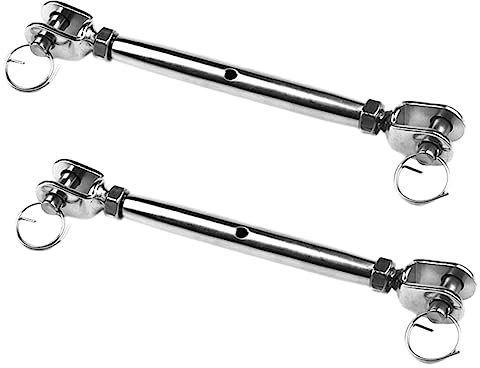 VILLFUL 2stücke Spannschraube Drahtseilspanner Aus Edelstahl Mit Backen Für Seil Und Kabel Spannung Geschlossener Körper Design Korrosionsbeständig Und Haltbar
