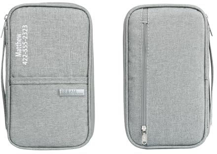 Jeweidea Reisepasshülle für Damen Herren Personalisiert Namen Passport Hülle Reisepass Tasche mit RFID-Blocker Kreditkarten Ausweis Reisedokumente Reisemappe für Reisedokumente