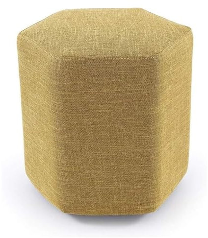 OXOAMP Fußbank Multifunktions-Ottomane, Fußhocker, tragbar, Make-up-Schminkhocker, Sofa, Picknick-Sitz, vielseitig, platzsparend, Würfel, maximale Belastung, rutschfest, Dunkelgelb Komfortabel