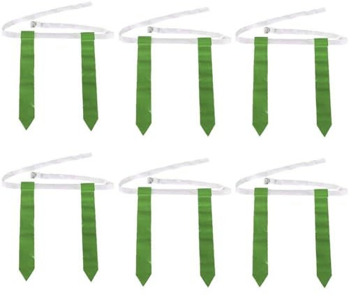 6 Pcs American Football Belts Flag Taille Flagggürtel Amerikanische Fußballtrainingsausrüstung Für Jugendkinder Erwachsene Spieler