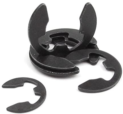 ppARK Unterlegscheiben 10/100 Stück M1.2 M1.5 M2 M3 M3.5 M4 M5 M6 M7 M8 M10 bis M24 schwarz 65mn Stahl E Clip Sicherungsring Sicherungsring Metallscheiben Unterlegscheibe Beilagscheiben