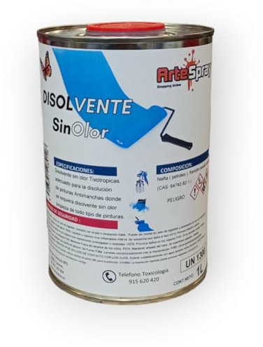 Artespray - Disolvente Sin Olor Para todo tipo de pinturas como esmaltes, pinturas antihumedad, imprimaciones (5L)