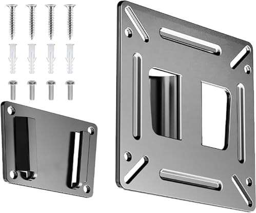 14-27 inch monitor wall bracket - Ultra slim fixed monitor wall mount compatible with most 14-27 inch LED/LCD/OLED/Plasma TVs - supports VESA 100x100mm - holds up to 30lbs - ideal TV wall bracket