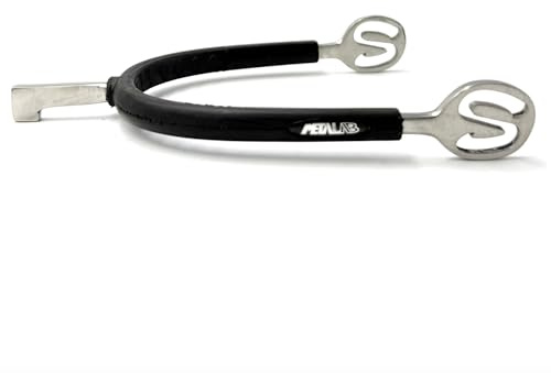 Equine Smile ES1080 METALAB SuperSpur Hammersporen mit Gummi Reitsporen Reiten Sporen Spur aus hochwertiger Edelstahl (M 40 mm - Damen)