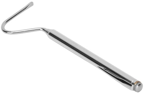 Generic Durable Stainless Steel Snake Hook for Catching Small Snakes, Convenient Tool for Enthusiasts, Suitable for Moving, 27in Telescopic Rod