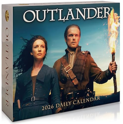 Outlander 2026 Daily Desk Calendar, Boxed Page-a-Day Calendar with Quotes & Images from The Beloved TV Series