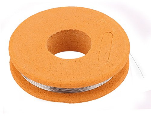 sourcing map 0,1mm 38 Calibre AWG 49ft Rollo 43,87 Ohms/ft Resistencia Nicromo 80 Redondo Alambre