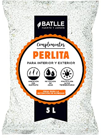 Semillas Batlle 960095PIC Perlit-Substrat, 5 l, Weiß