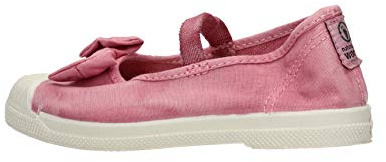 Naturlig värld bomull ballerina med slipning bas i Caoutchouc 473603 ROSA, - ROSA - 34 EU