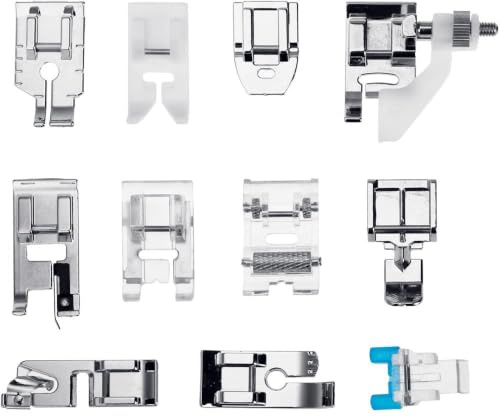Faburo 11pcs Nähfuß Nähfüsse Zubehör Set für Nähmaschine W6 Brother Singer Privileg Janome Husqvarna Haushalt